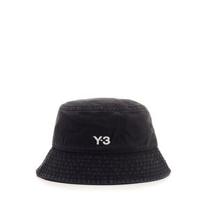 Adidas Y-3 Men Black Bucket Hat With Logo